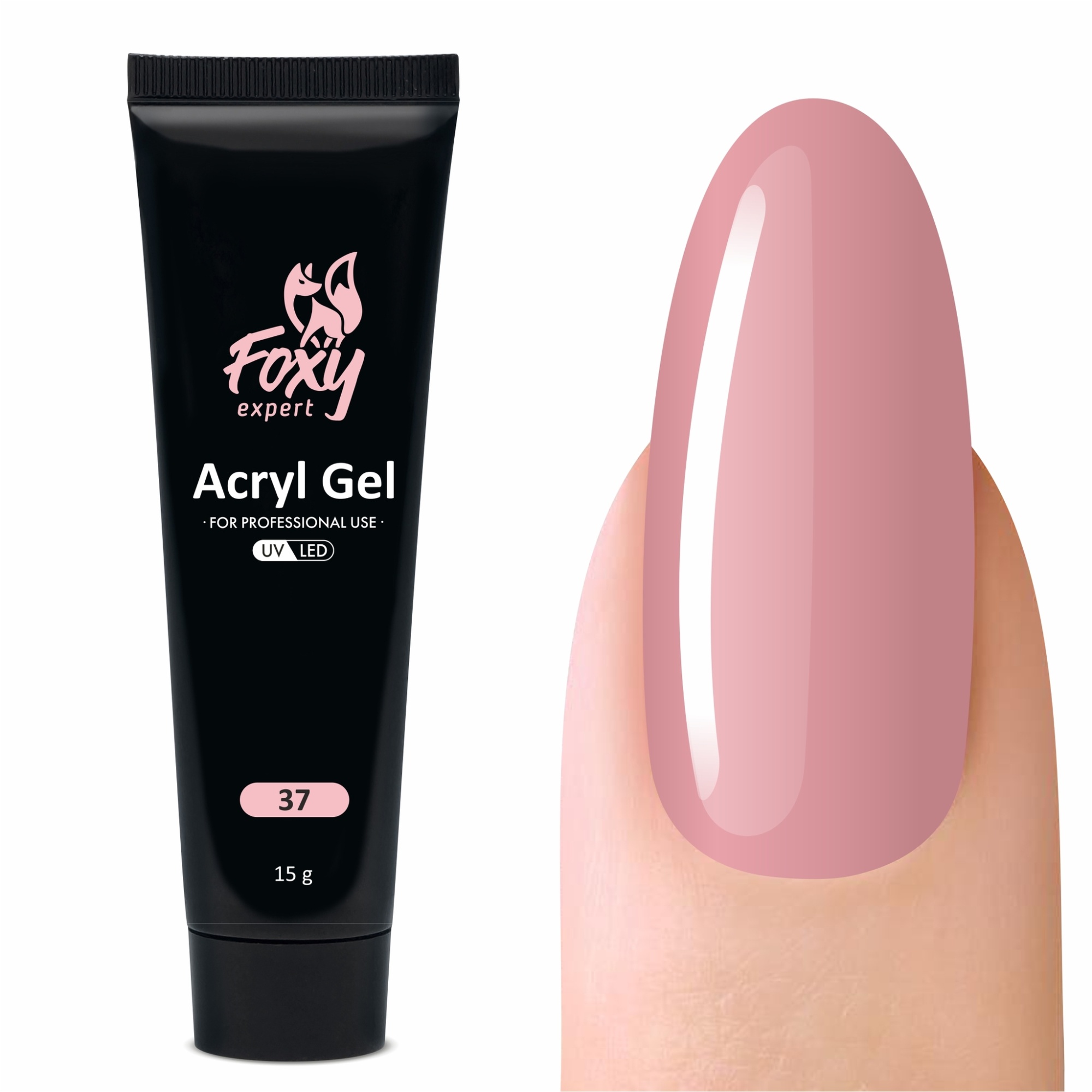 Foxy expert Акрил-гель (Acryl gel), 15 ml (№37)
